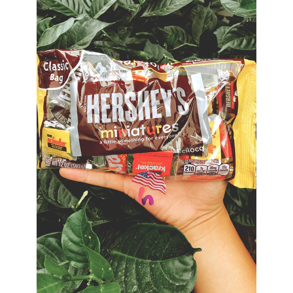 Kẹo Socola Hershey's Miniatures Size 340Gram