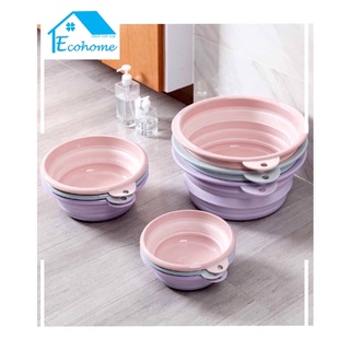 Ecohome Chậu gấp thu gọn có lỗ treo lên tường tiết kiệm không gian nhà cửa của bạn