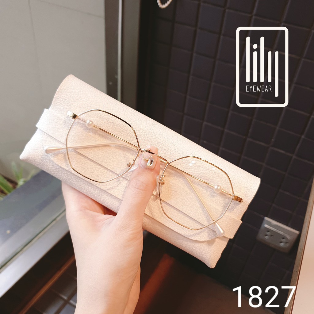 Gọng Kính Cận Kim Loại 1827 - Gọng Kính Mắt Kiểu Dáng Hàn Quốc