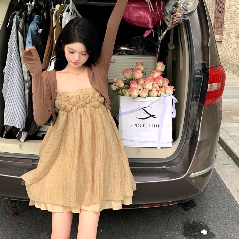 Áo Khoác Cardigan Tay Dài Chống Nắng Thời Trang Mùa Hè Quyến Rũ Cho Nữ