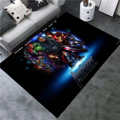 Thảm Lót Sàn In Hình Nhân Vật Siêu Anh Hùng Marvel Sáng Tạo