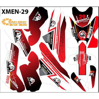tem trùm xe điện xmen 29