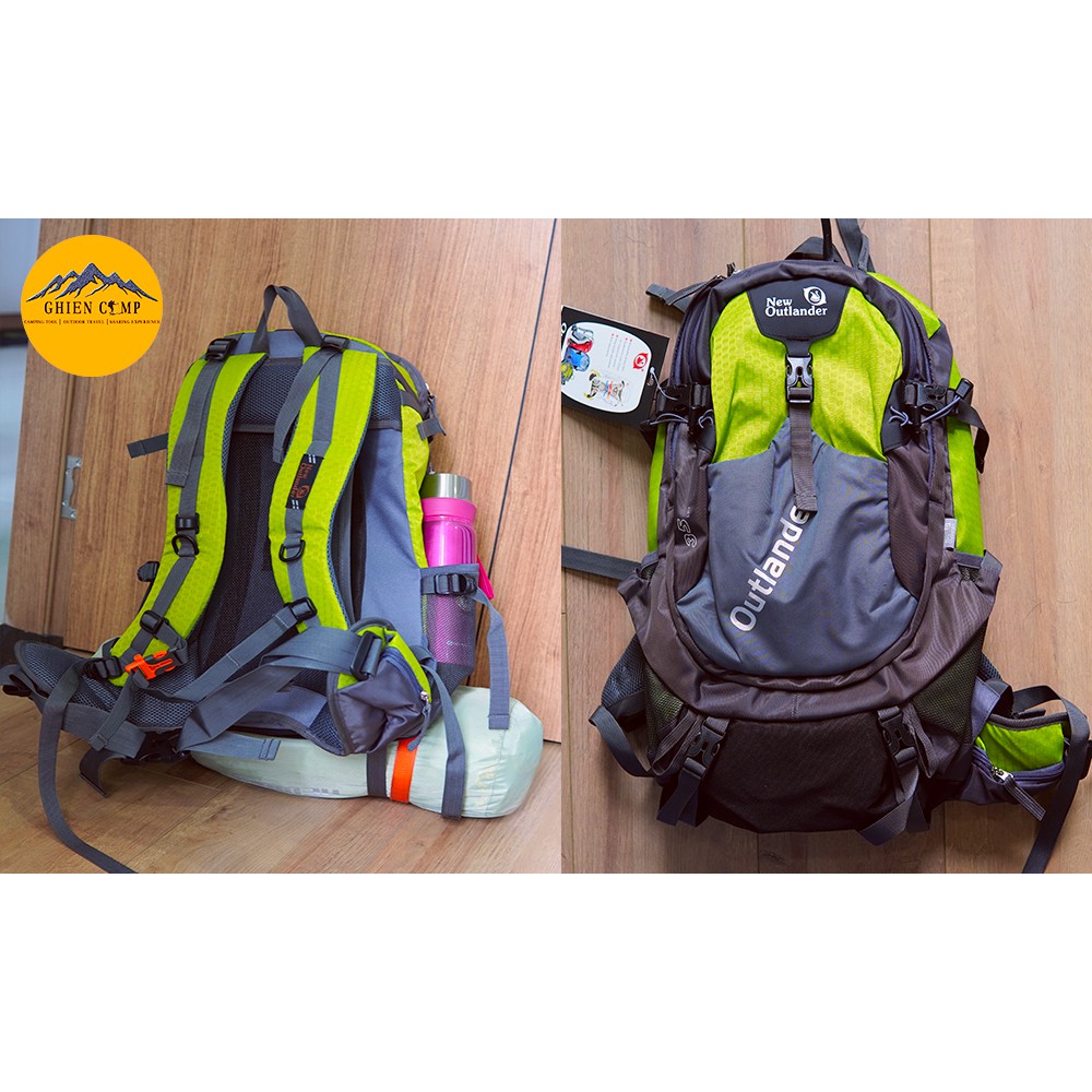 Balo Du Lịch Leo Núi Trekking New OutLander Advendture40L Extra Có Khung Nhôm Trợ Lực-BP40