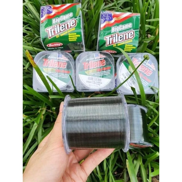 Cước Câu Cá Cao Cấp Trilene Big Game 500 m ,Đủ size, dòng siêu bền, chống sờn, chống xước cực tốt