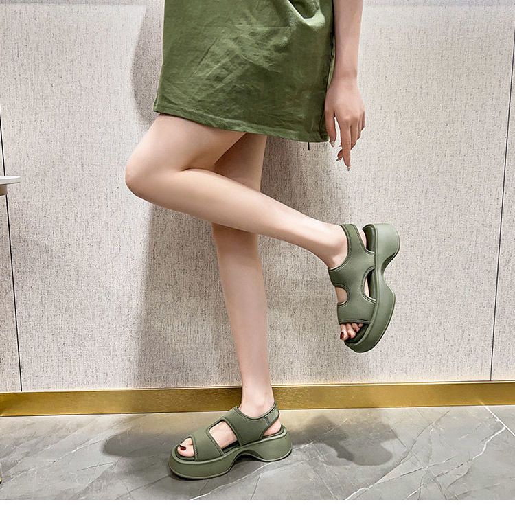 Giày Sandal Đế Dày Thời Trang Biển Xinh Xắn Cho Nữ