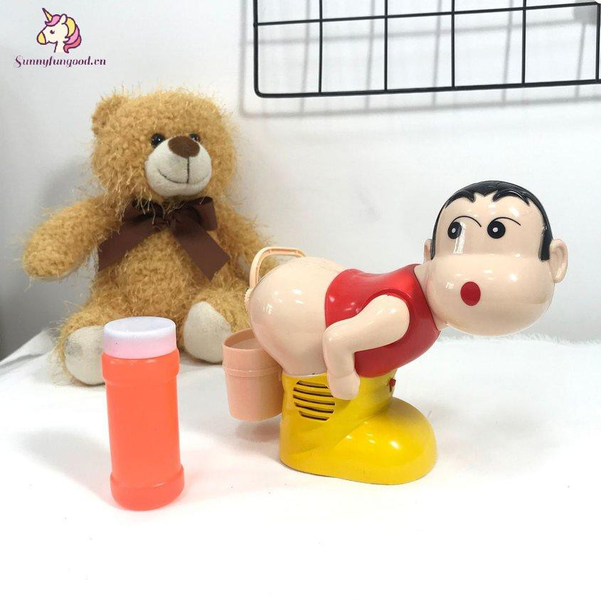 Máy Thổi Bong Bóng Xà Phòng Tự Động Có Đèn Và Nhạc Cho Bé