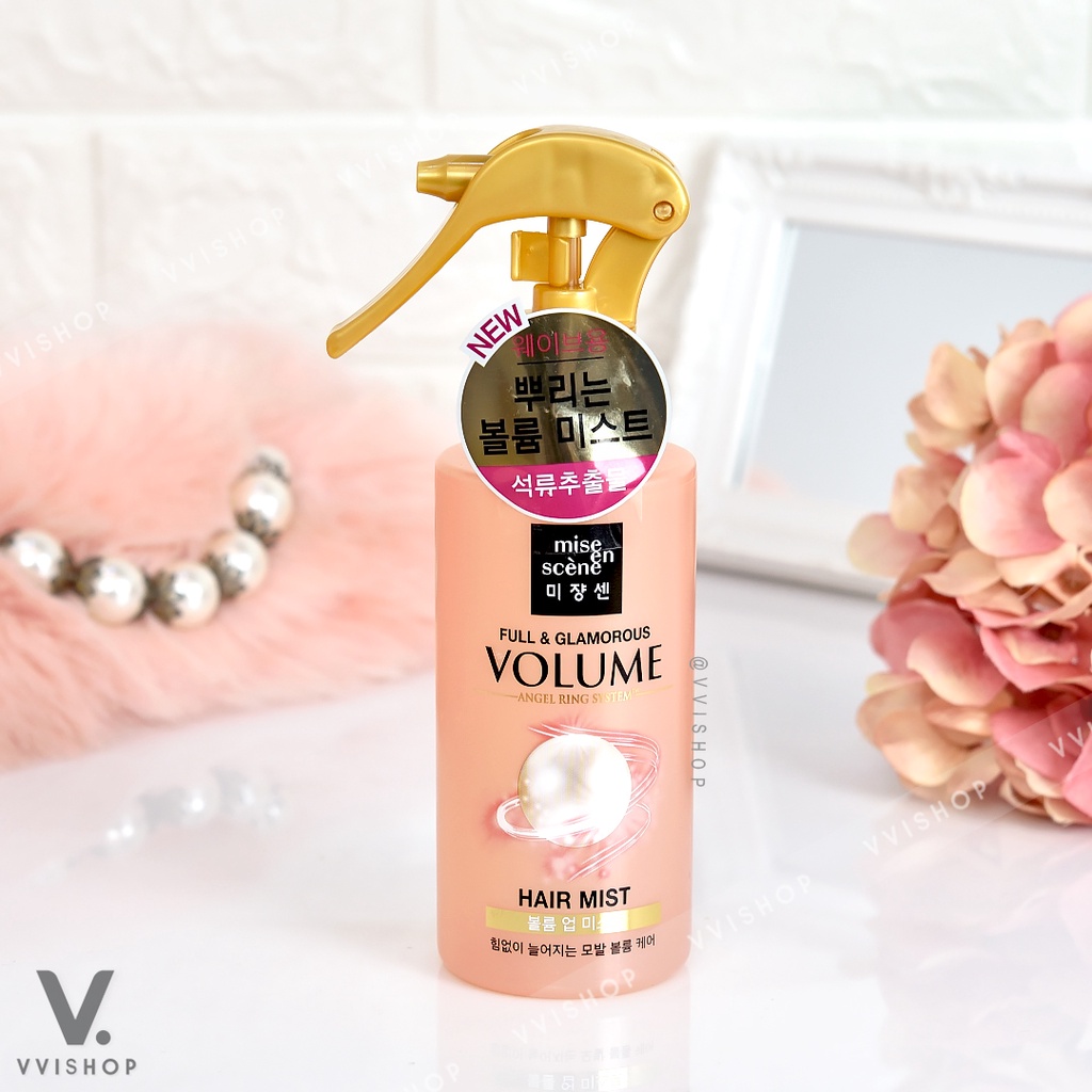 Xịt dưỡng tóc Mise En Scene Smooth & Silky Moisture Hair Mist / Full & Glamorous Volume Hair Mist