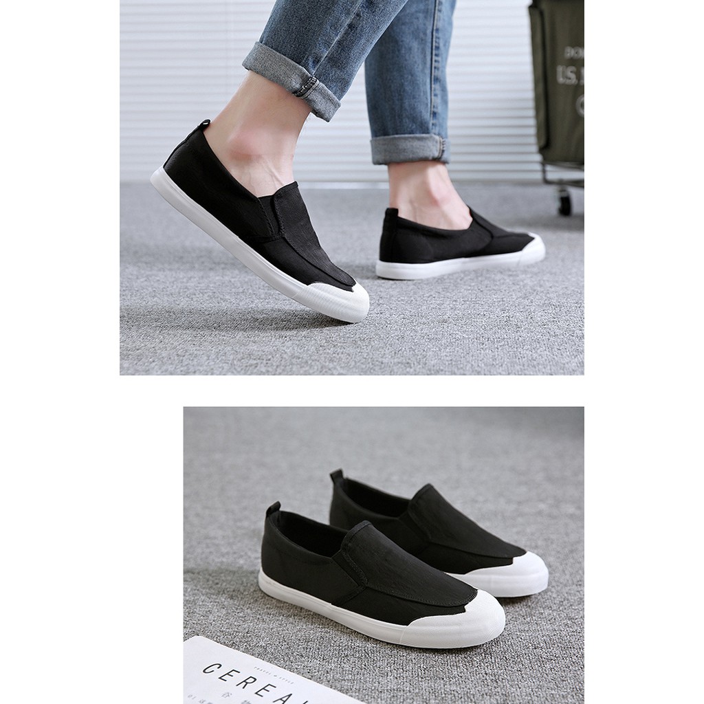 [XẢ KHO, LẺ SIZE] Giày lười nam - Slip on nam vải - Mã A1109 | BigBuy360 - bigbuy360.vn
