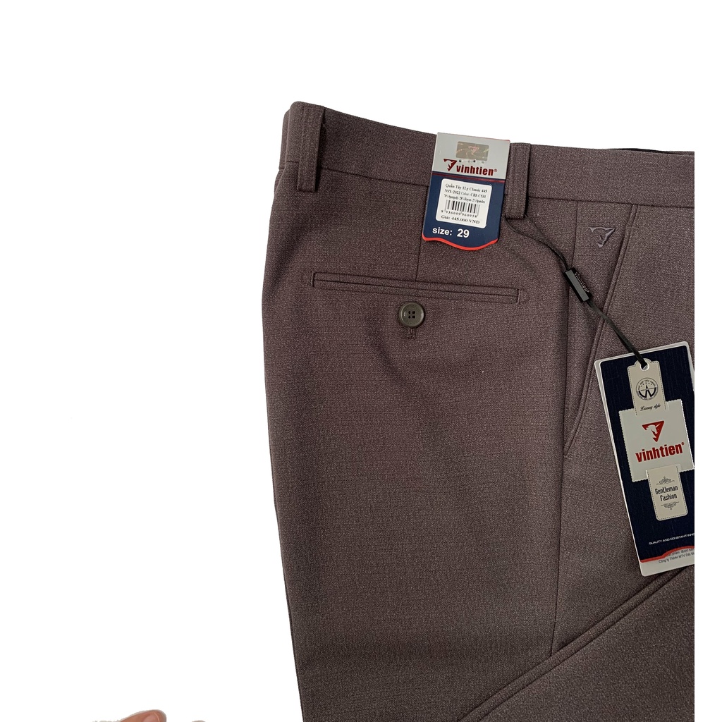 Quần Tây Nam Ống Đứng Vĩnh Tiến Dành Cho Trung Niên Xám