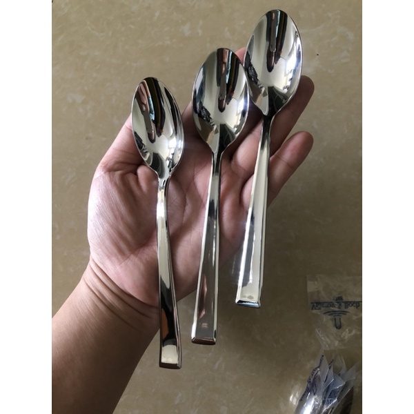 Thìa cà phê, cf, espresso cán ngắn INOX304  Villeroyy Boch, GS, ZWL xuất dư Châu Âu