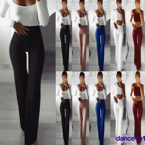 Quần Dài Ống Loe Thời Trang Dành Cho Nữ