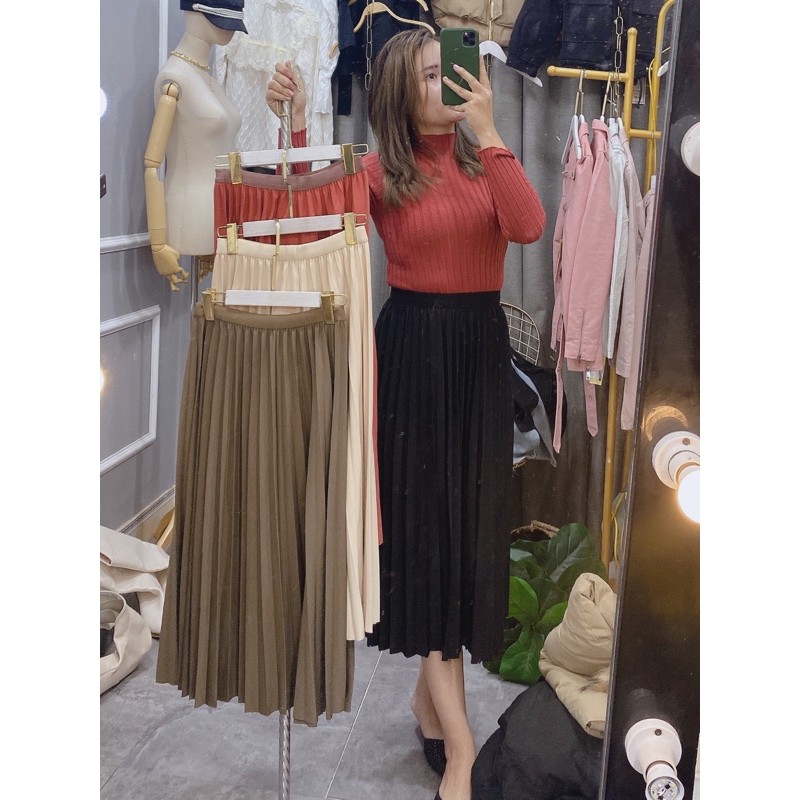 CHÂN VÁY XẾP LI DÀI HÀNG QUẢNG CHÂU | BigBuy360 - bigbuy360.vn