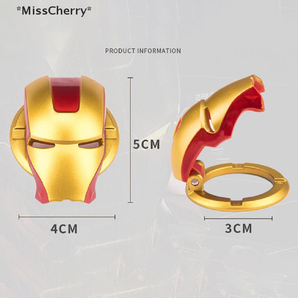 [MissCherry] 1 Miếng Dán Nút Nhấn Khởi Động Xe Hơi Phong Cách Iron Man