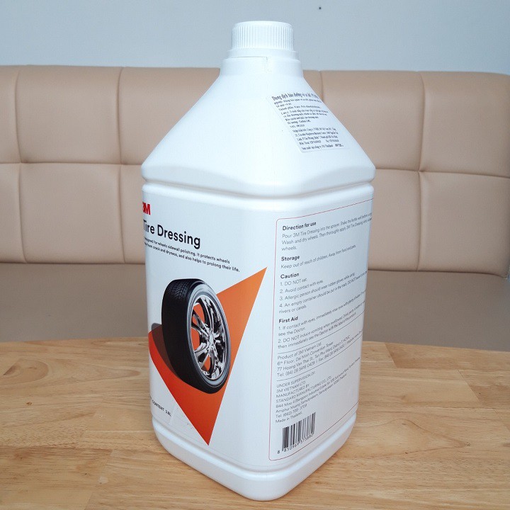 Dung Dịch Bảo Dưỡng Vỏ Xe Ô Tô 3M PN39042 3.8L Chính Hãng
