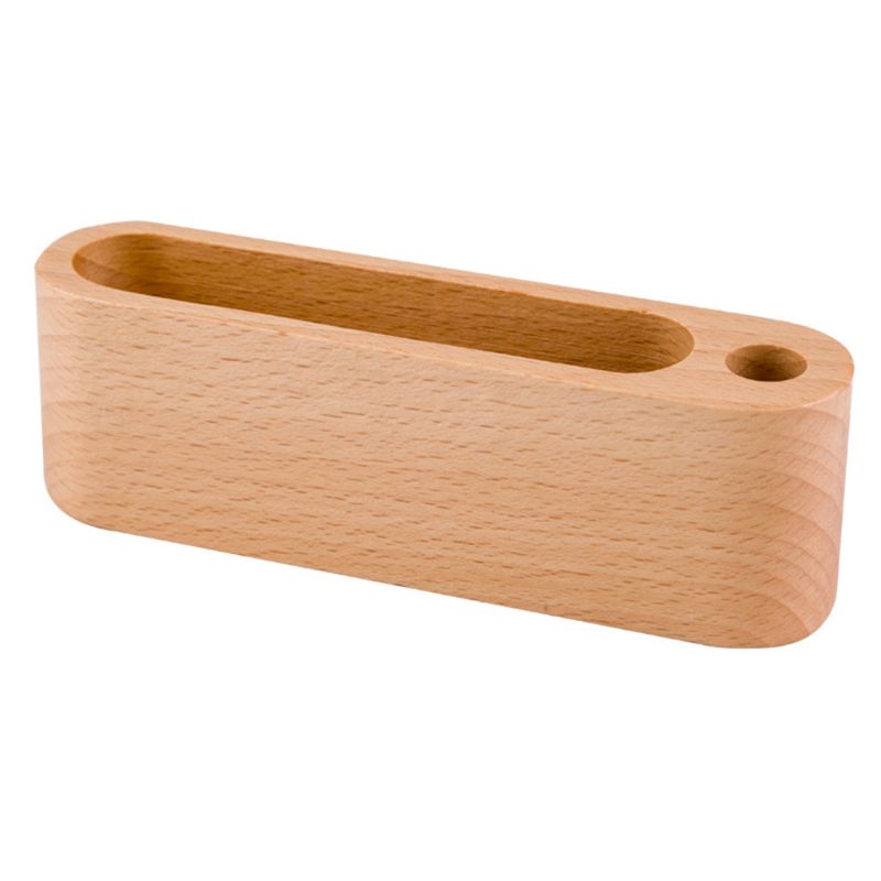 Hộp đựng bút/ danh thiếp để bàn bằng gỗ sồi màu đen