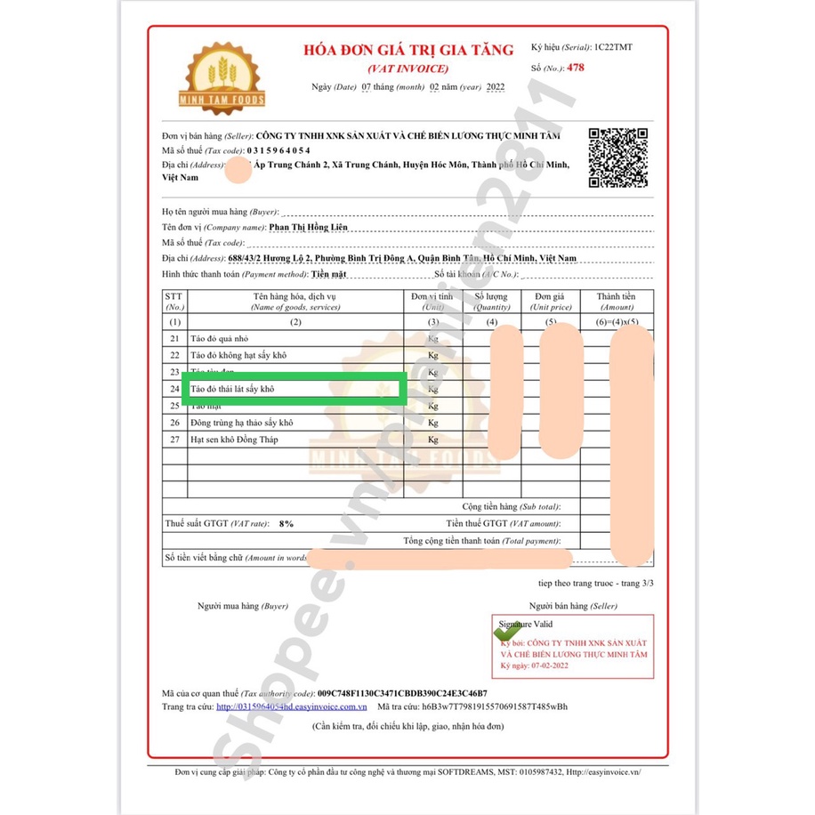 Táo đỏ thái lát sấy khô 100g