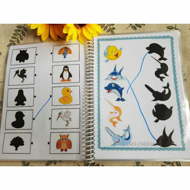 Học Liệu Nối Bóng montessori giúp bé nhanh tay nhanh mắt nhớ lâu làm bằng giấy in ảnh