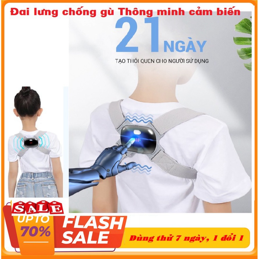 Đai Chống Gù Lưng Rung Cảm Biến Điện Tử Thông Minh Nhật Bản loại cao cấp Pose