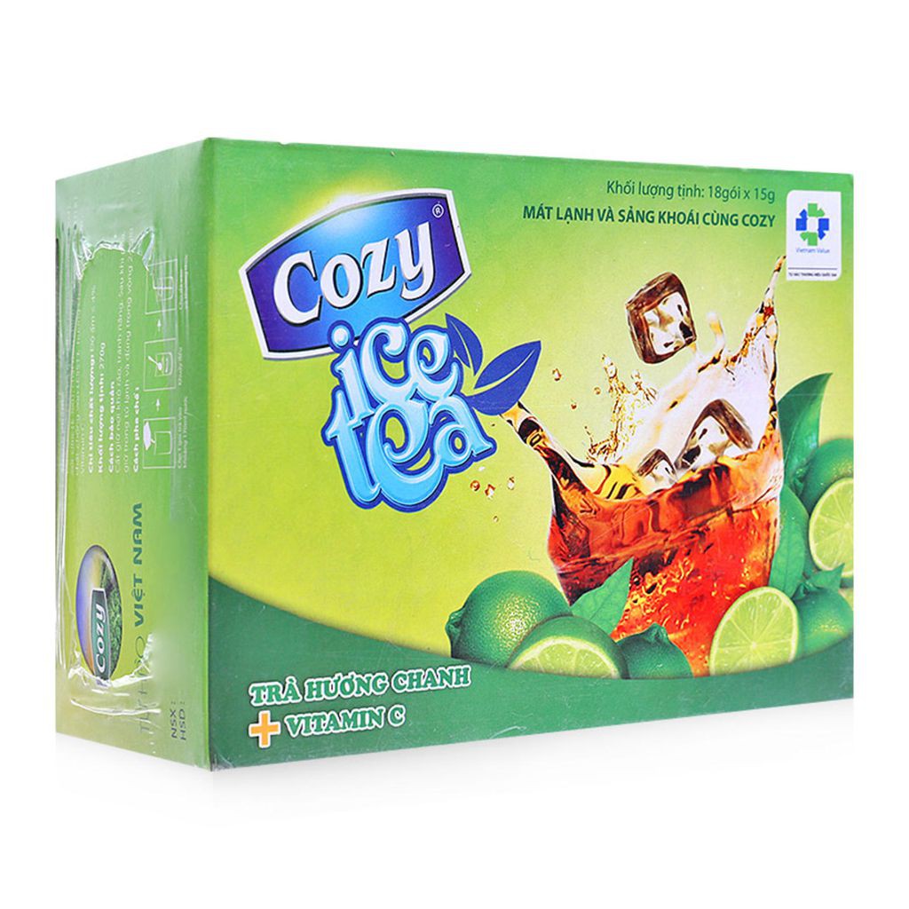 Trà Cozy Ice Tea hương Đào /cozy ice tea chanh Chanh /ice tea sâm Bí Đao/ice tea vải