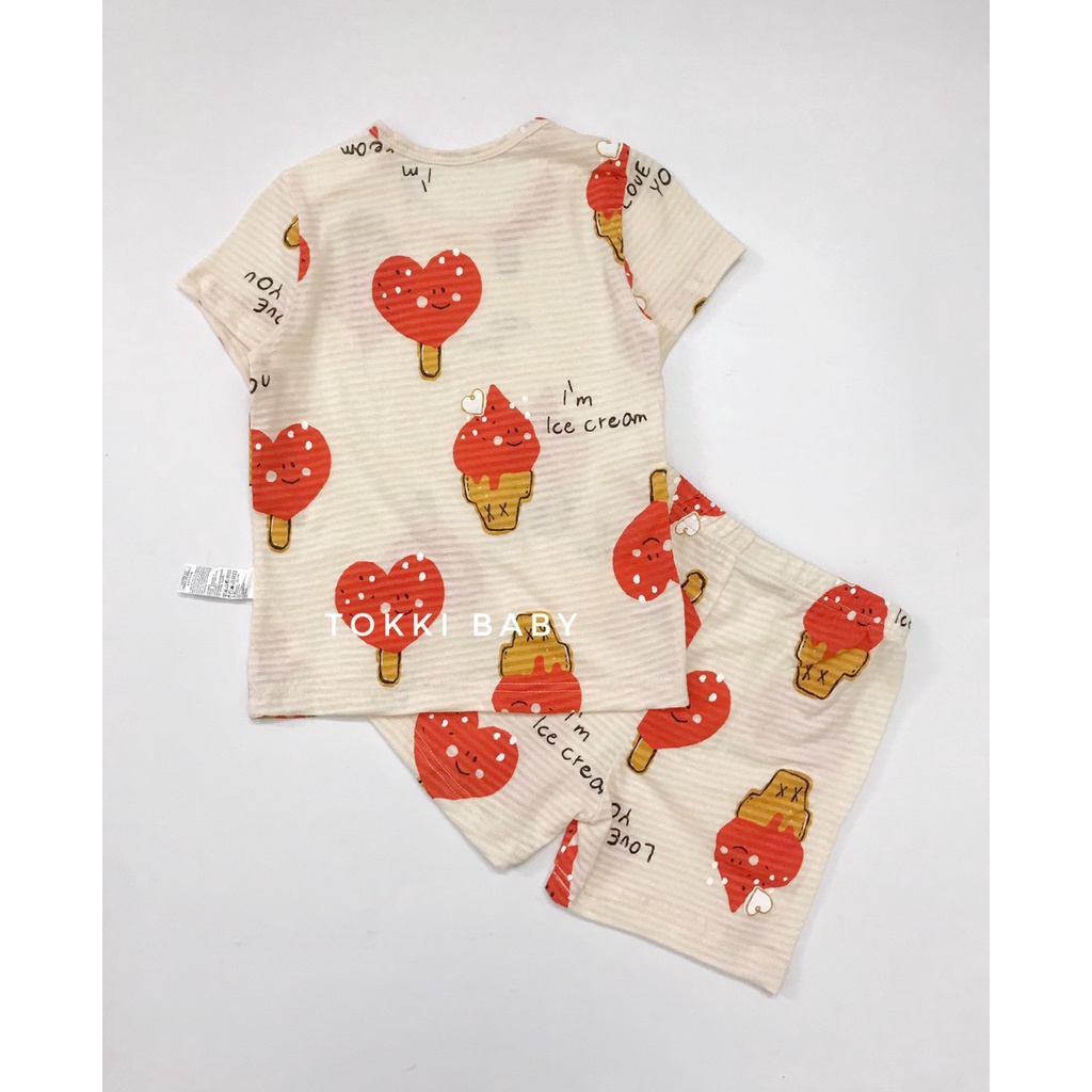 Bộ cotton giấy UniFriend xuất dư cho bé gái BUF007