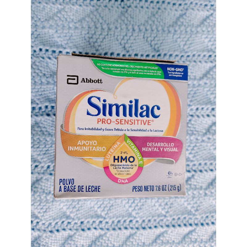 Sữa Similac Pro-Sensitive HMO 215g Mỹ Chính Hãng dành cho trẻ bất dung nạp từ 0-12 tháng tuổi, free Lactose