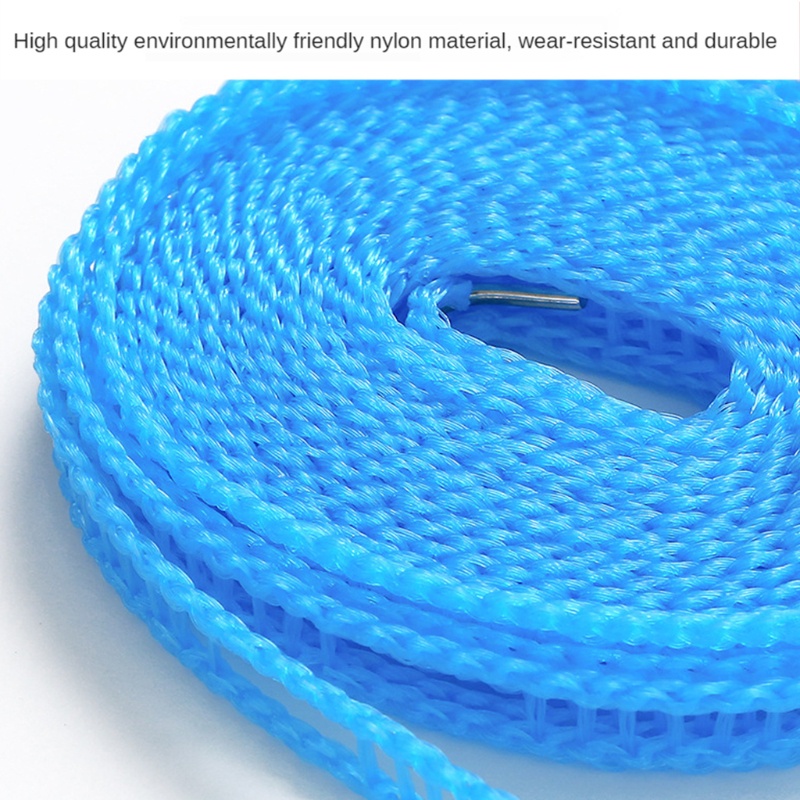 Cuộn Dây Phơi Quần Áo Chống Gió Hình Chữ Nhật Dài Không Cần Buộc Dây