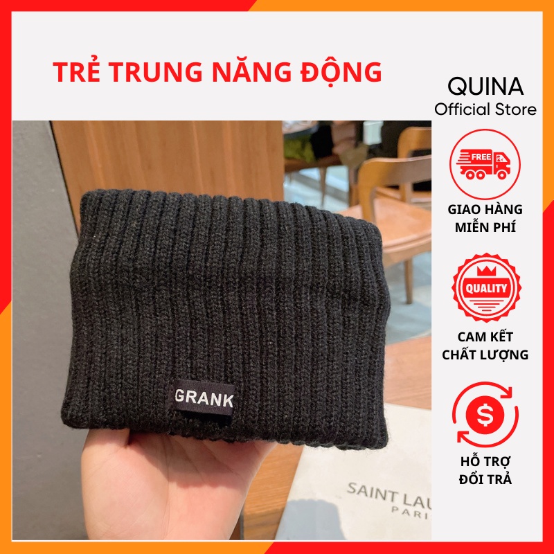 Băng Đô Len Thời Trang Phụ Kiện Tóc Làm Đẹp Trẻ Trung Dễ Thương Xinh Xắn Phái Nữ Phong Cách Hàn Quốc Quina QN009