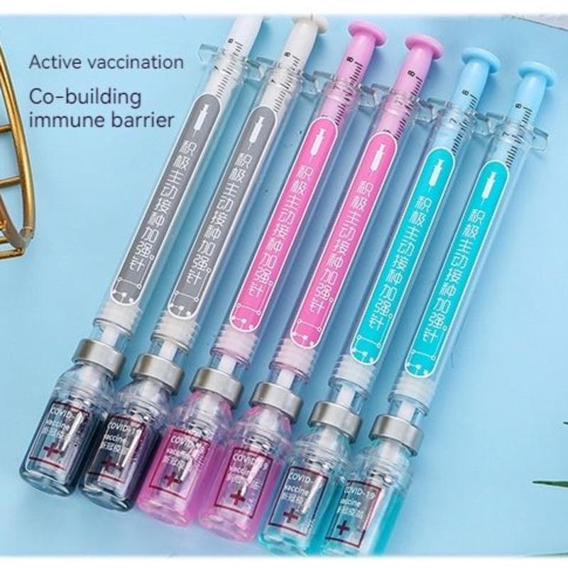 1 Bút Mực Gel Hình Kim Tiêm 0.38mm