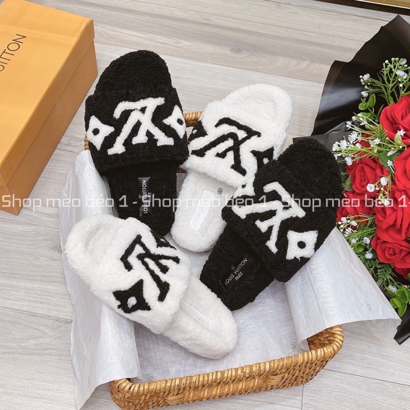 Dép spsl lông quai ngang vip fullbox