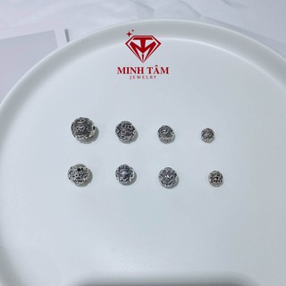 Charm cầu khắc chú Omani bạc S925 Minh Tâm Jewelry