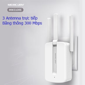 Thiết Bị Kích Sóng Wifi Mercury Repeater MW310RE 3 Anten | WebRaoVat - webraovat.net.vn