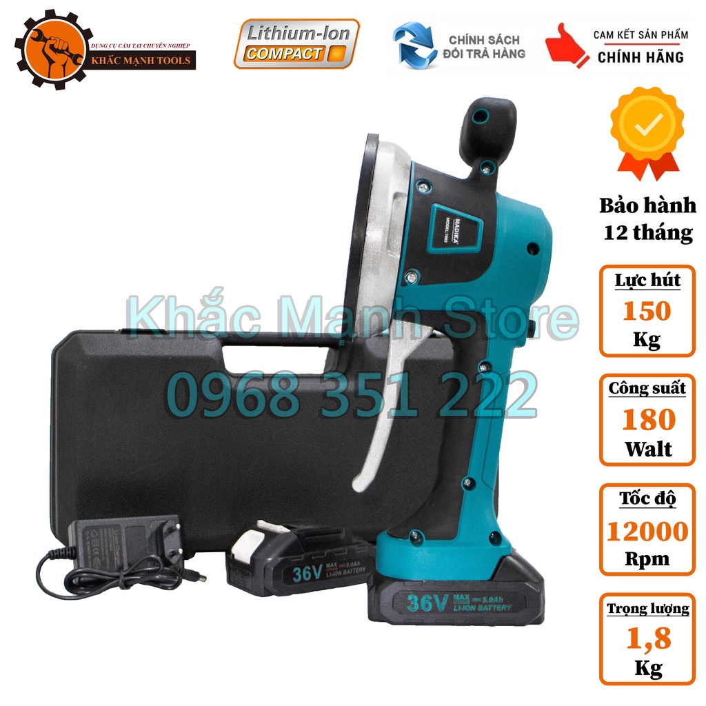 Máy Rung Hít Gạch, Máy Ốp Lát Gạch Makita 36V, 2 Chức Năng, 6 Cấp Độ Rung