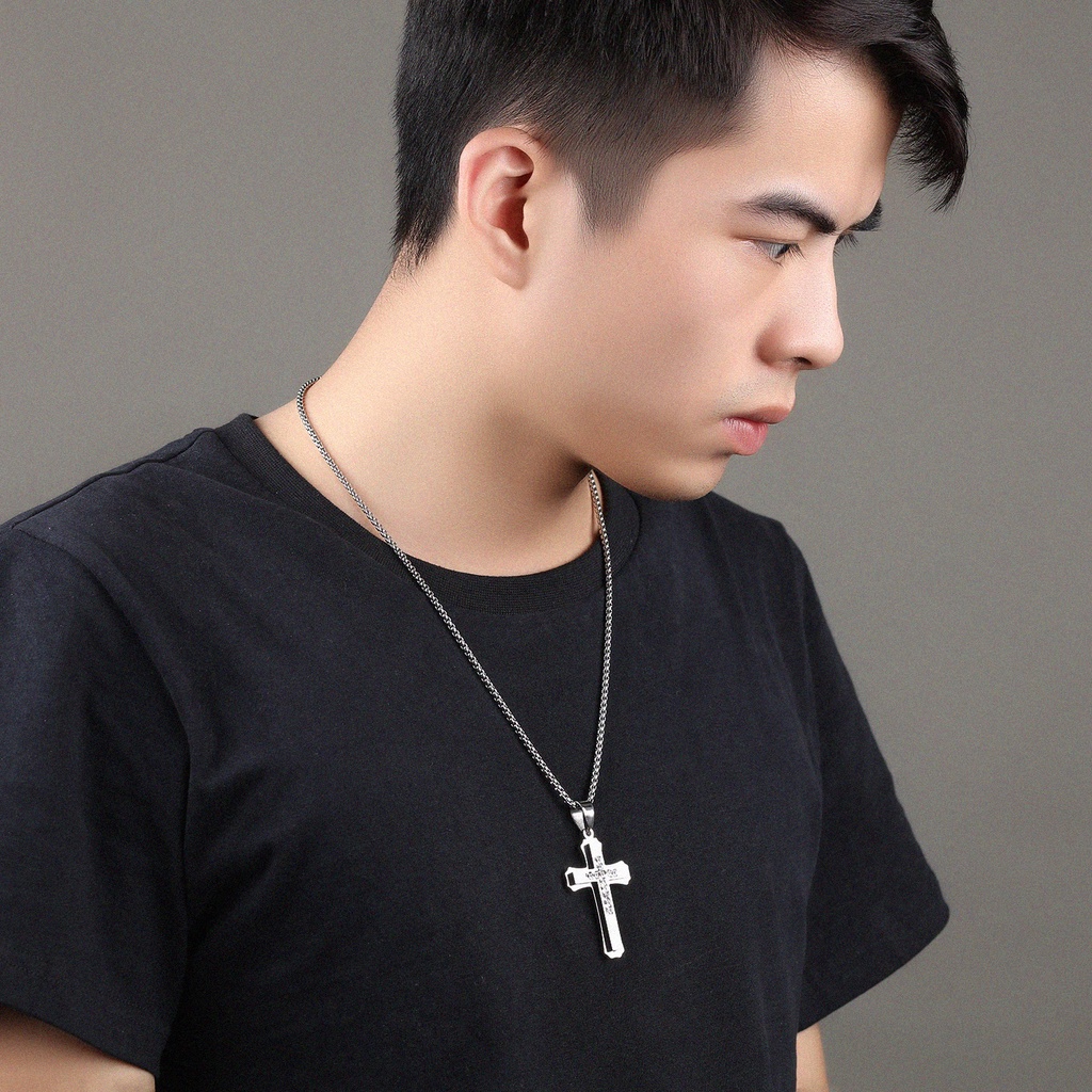 vòng cổ Mặt Hình Thánh Giá Đính Đá Pha Lê Thời Trang