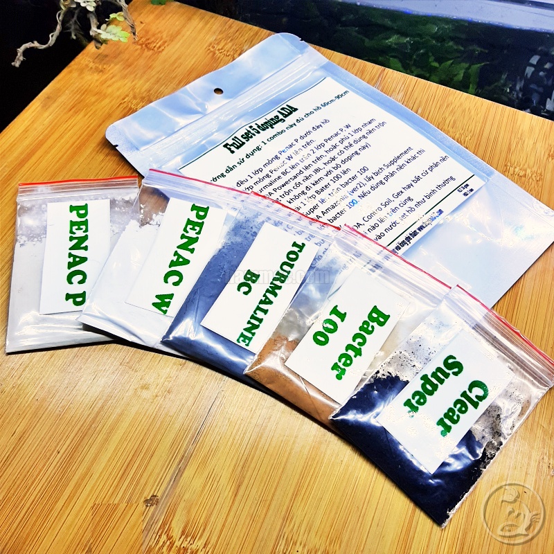 COMBO 5 Gói Phụ Gia Kích Nền ADA - Full Set 5 Doping Lót Nền ADA cho bể thuỷ sinh