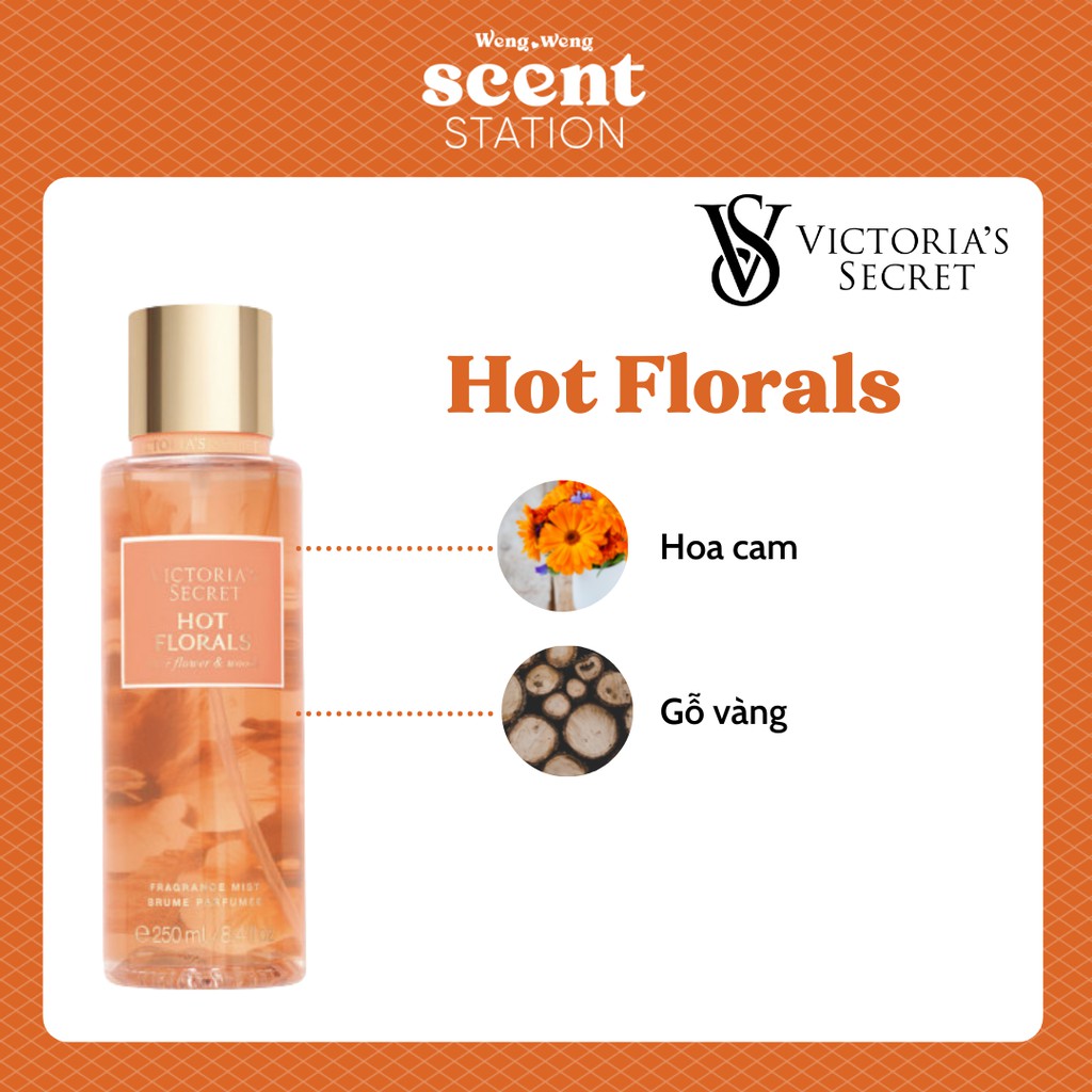 Xịt Thơm Victoria’s Secret Golden Sands/ Hot Florals/ Secret Sunrise/ Island Away 30ml/50ml/100ml NEW