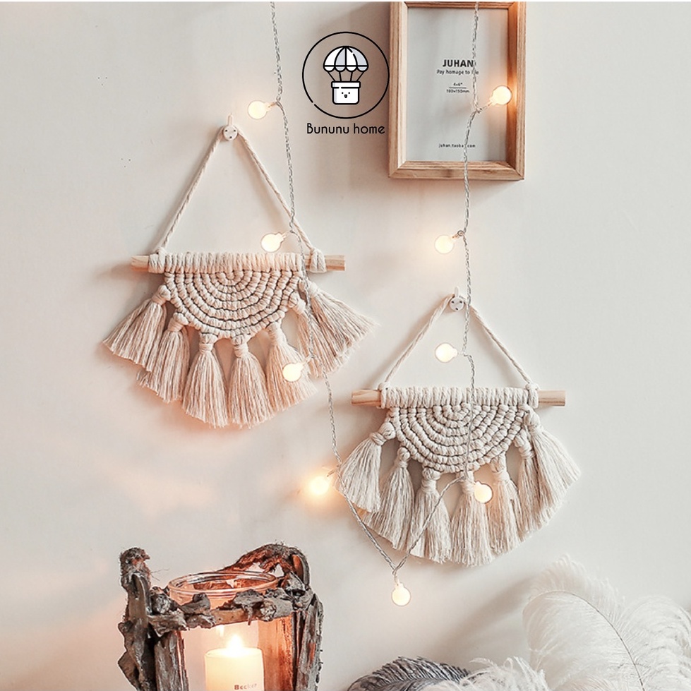 Macrame treo tường, phong cách Bohemian dáng nhỏ