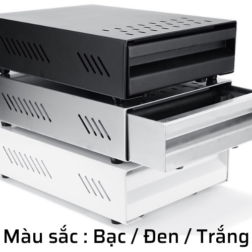 Hộp đập bã cà phê inox Dụng cụ pha chế cafe espresso tiện lợi ngăn kéo thép không gỉ tiện lợi xếp gọn dưới gầm máy pha