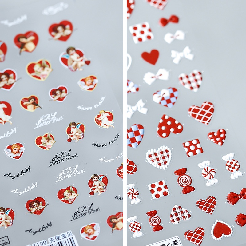 Sticker Dán Móng Tay 5D TS1199 Hình Thiên Thần Cho Bé