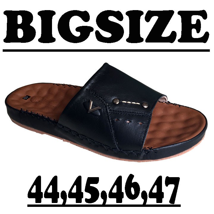 Dép BIGSIZE quai ngang nam da bò cao cấp Trường Hải QNN367