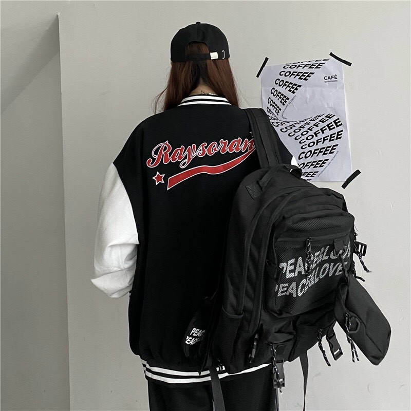 Áo Khoác Cardigan Nỉ Bông LOGO RAY Form Rộng Basic Nam Nữ Unisex Ulzzang NUPAKACHI