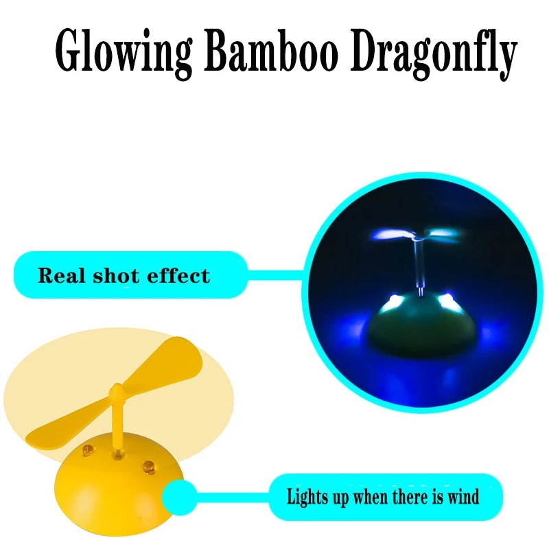 1 Bộ Chuồn Chuồn Tre Phát Quang Dùng Trang Trí Mũ Bảo Hiểm / Mũ Bảo Hiểm