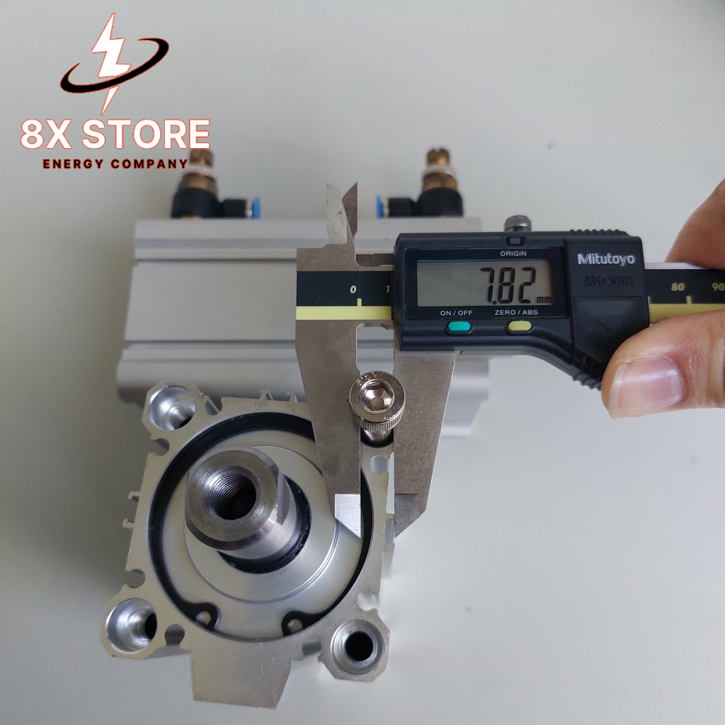 Xylanh khí compact SMC CQ2A50-75DZ Xylanh vuông ren trong Bore 50mm-Hành trình 75mm