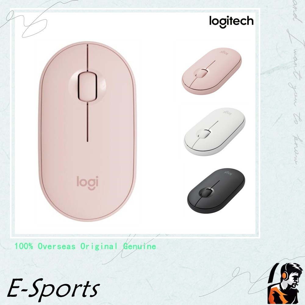 【Chuột máy tính】Chuột máy tính Logitech PEBBLE M350 mỏng nhẹ không dây Bluetooth Wireless Mouse 1000