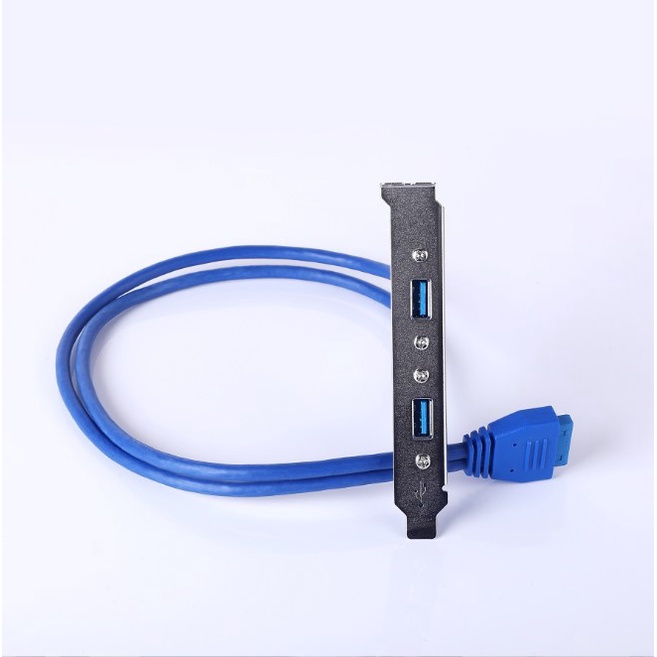 Bo mạch chủ USB 3.0 20 chân sang cáp USB 3.0 kép, cáp vách ngăn khung sau USB 3.0