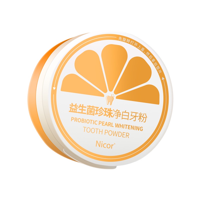 Nicor enzyme pearl whitening tooth powder fresh, dazzling, whitening, removing tooth yellow, whitening, cleaning, teeth