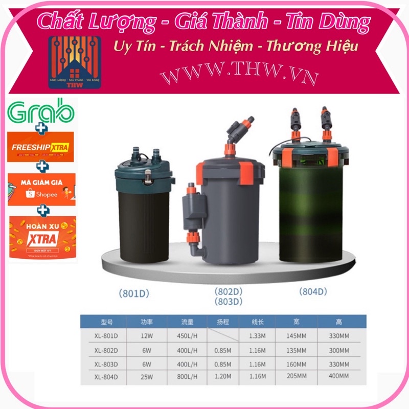 |THW| Máy lọc nước bể cá chính hãng Xilong. Bán chạy top nội địa.Chất lượng hoàn thiện tốt nhựa ABS
