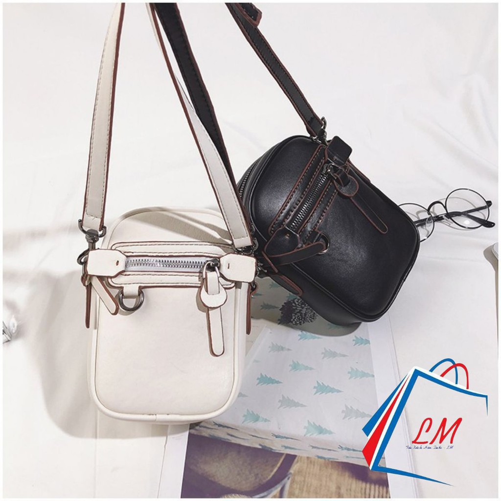 Túi mini đeo chéo da mềm khóa siêu xinh 256