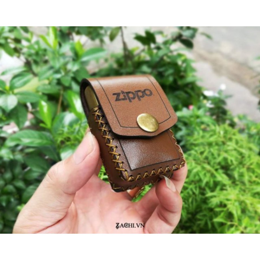 Bao da zippo, bao đựng zippo, bao zippo da bò handmade