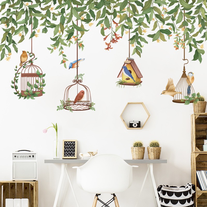 Tranh decal dán tường TỔ CHIM - Decal dán tường️