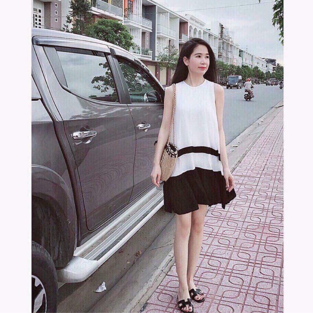 Đầm phối suông